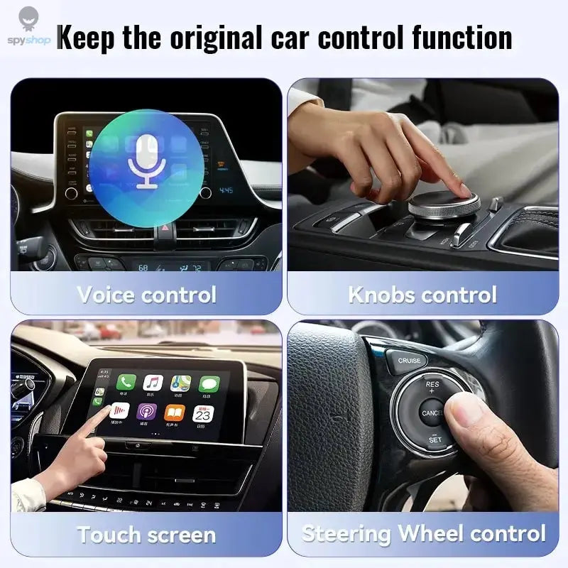 XUDA 2025  Wireless CarPlay Android Auto Wireless Adapter Smart Mini Box Plug And Play WiFi Fast Connect Universal For Nissan 