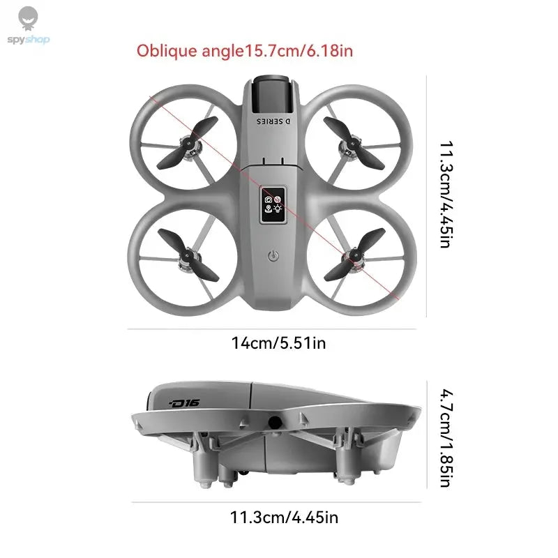 Xiaomi D16 Mini Drone Dual Camera 8K HDAerial Aircraft Obstacle Avoidance UAV Fixed Remote Control Airplane Gift Toys 20000M Spy-shop.com