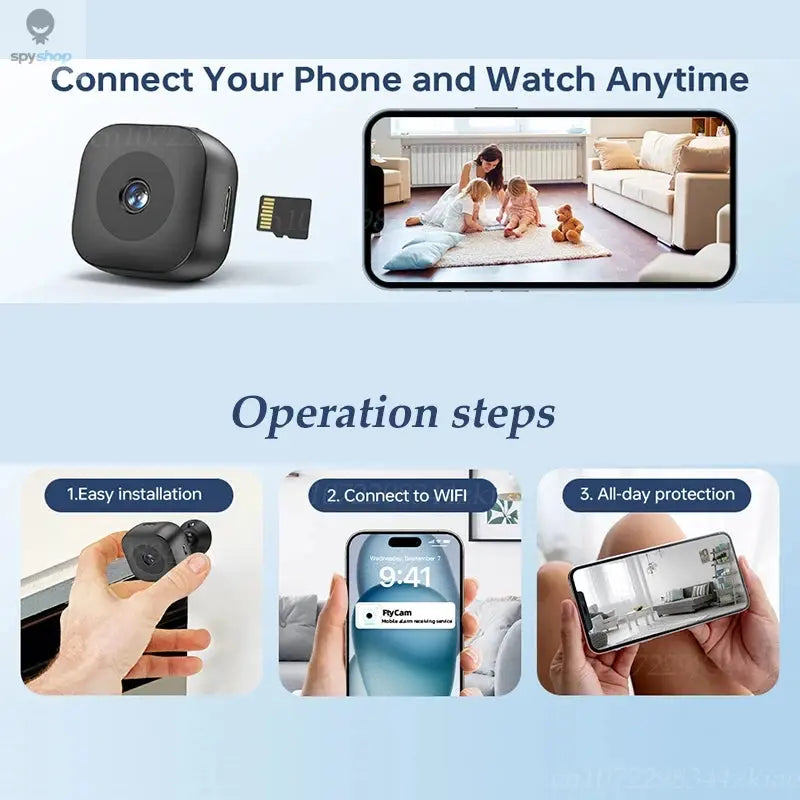 Xiaomi MIJIA 4K Mini Security Camera Full Color Night Vision High Definition WiFi Monitor Waterproof Motion Detect Surveillance Spy-shop.com