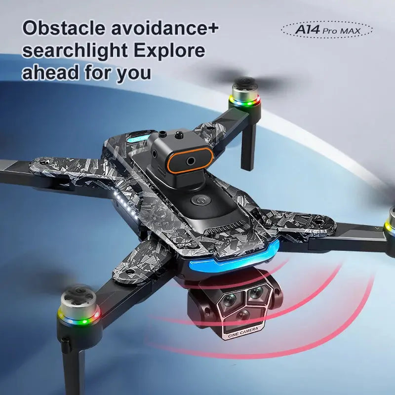 Xiaomi Mijia A14Pro max GPS Brushless 8K three Camera Optical Flow Obstacle Avoidance Foldable Quadcopter RC Distance Drone Toys 