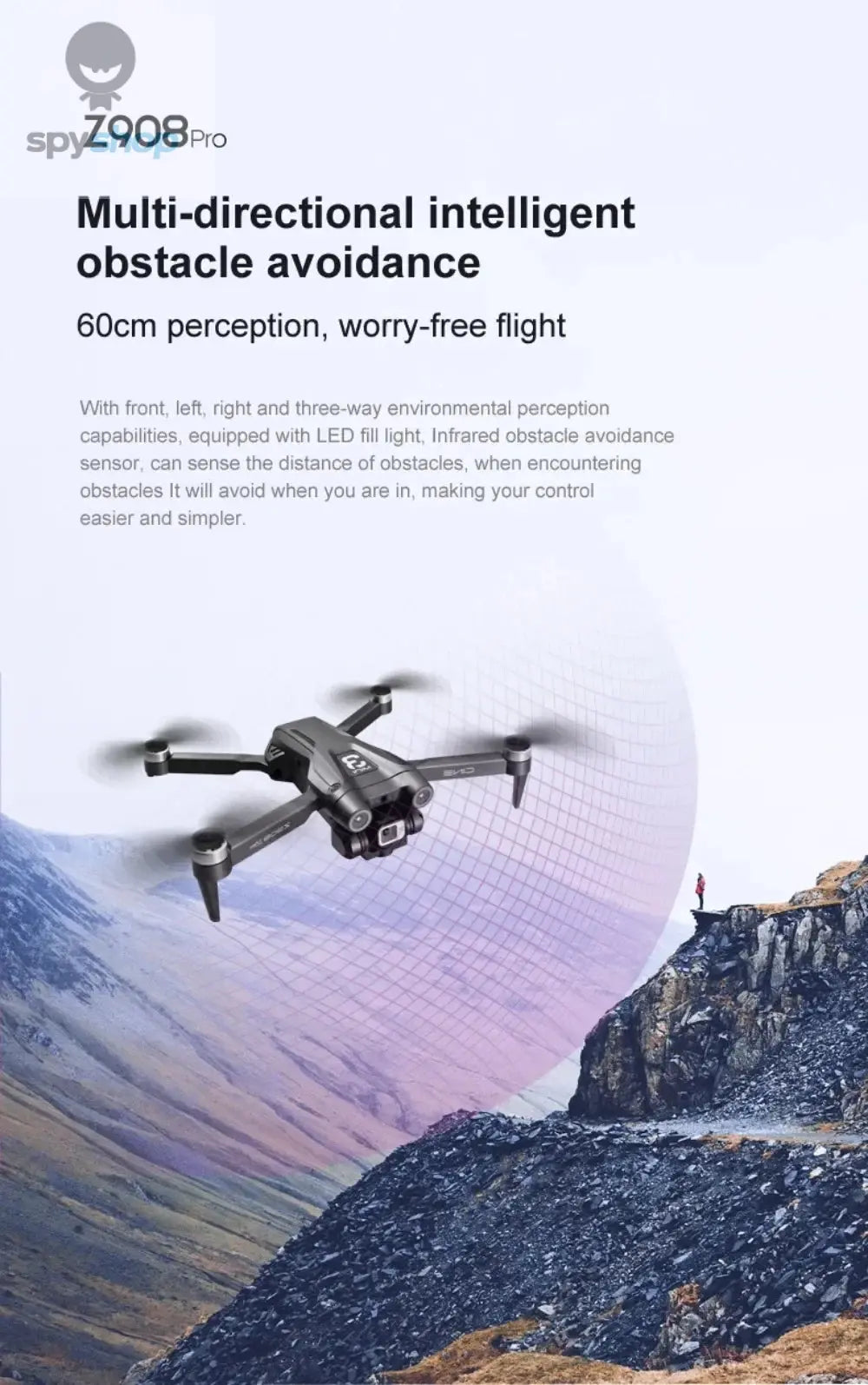Xiaomi Mijia Z908 Pro /MAX 8K Drone ESC Professional 4K Dron Optical Flow Localization 3sided Obstacle Avoidance Quadcopter Toys Spy-shop.com
