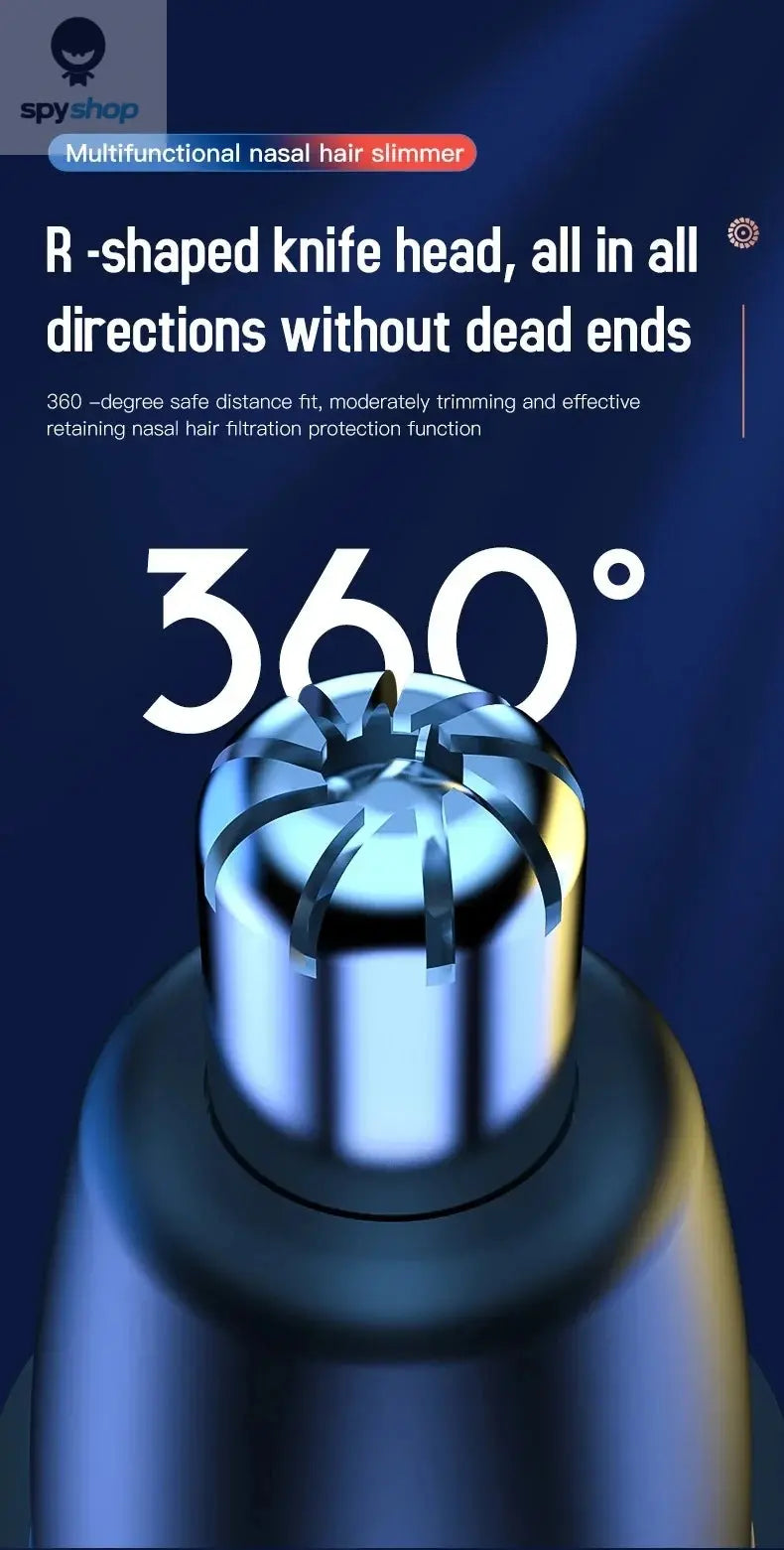 Xiaomi New Rechargeable Touch Screen Electric Ear Nose Hair Trimmer Type-C Fast Charging Portable Clipper Trimmer For Nose Spy-shop.com