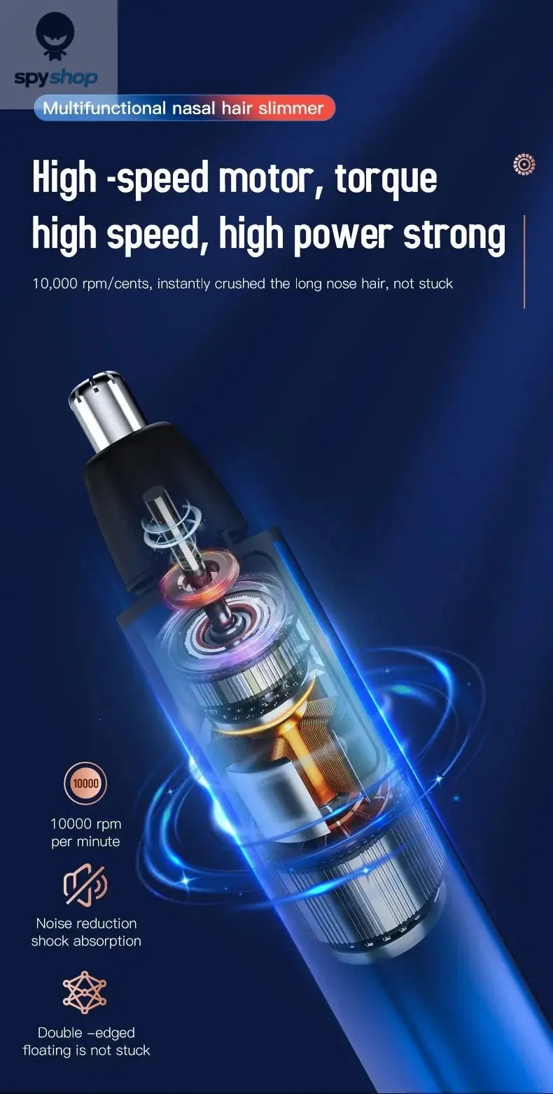 Xiaomi New Rechargeable Touch Screen Electric Ear Nose Hair Trimmer Type-C Fast Charging Portable Clipper Trimmer For Nose Spy-shop.com