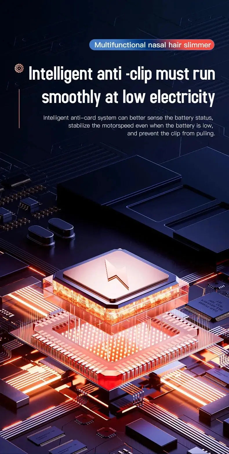 Xiaomi New Rechargeable Touch Screen Electric Ear Nose Hair Trimmer Type-C Fast Charging Portable Clipper Trimmer For Nose Spy-shop.com