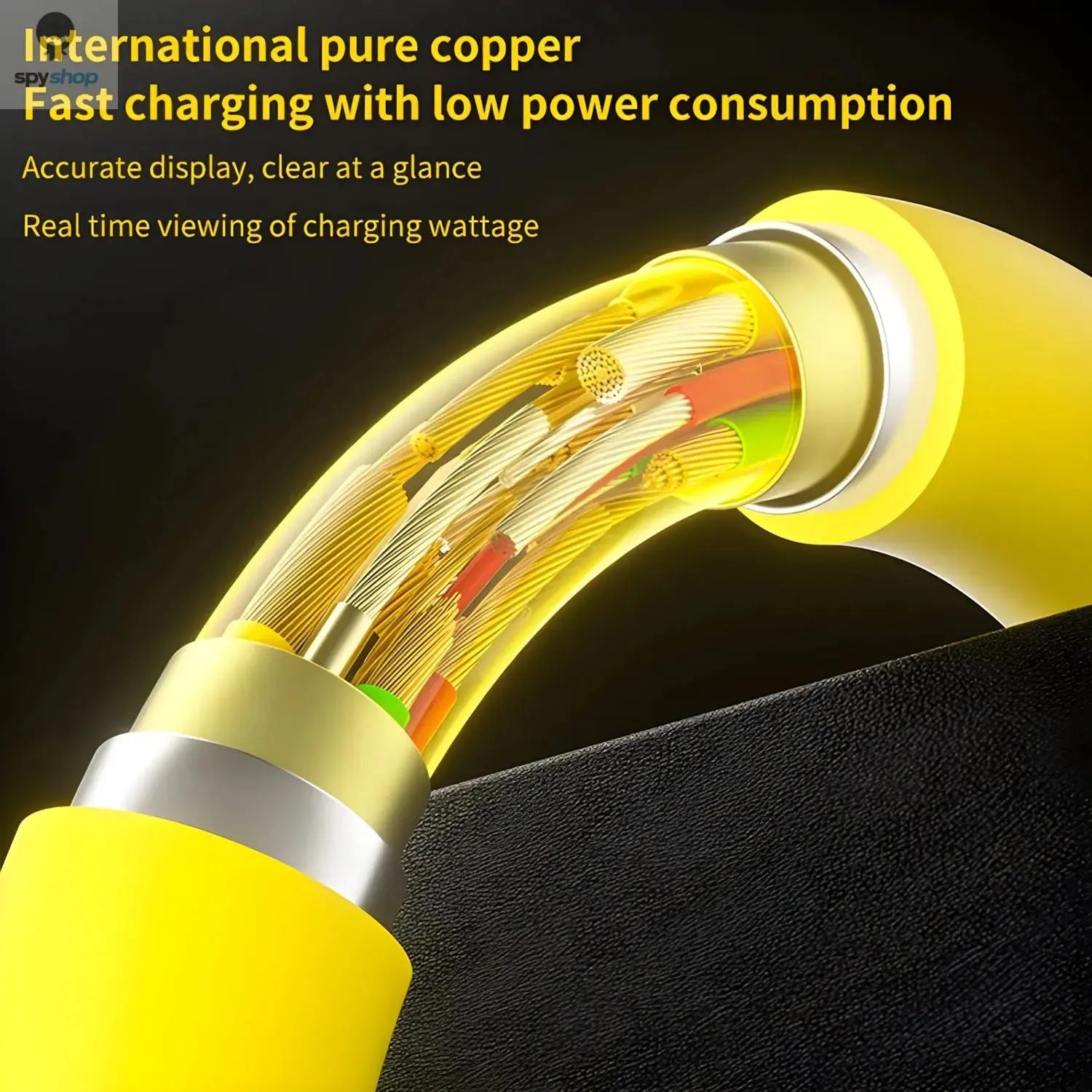 Zinc Alloy USB-C 4IN1 65w Fast Charging Cable for iPhone Usb Type C Cable For iPhone Xiaomi Samsung PD spring data cable Spy-shop.com