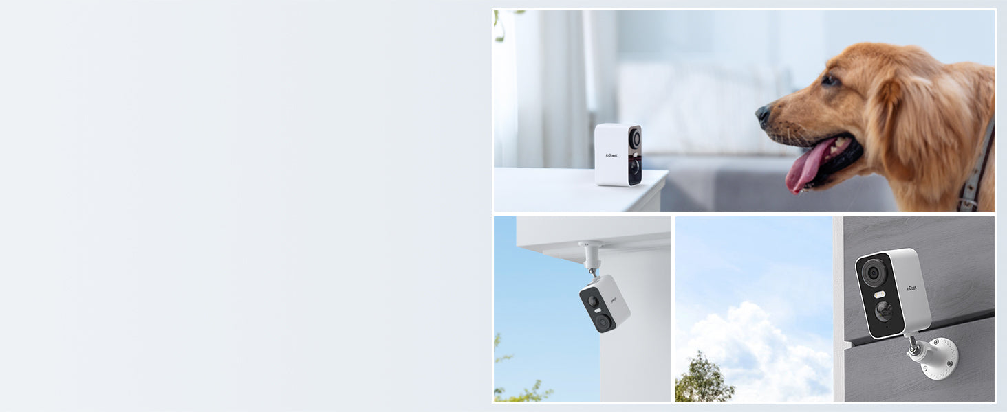 ieGeek 2K Solar Wireless Outdoor Security Camera with Color Night Vision