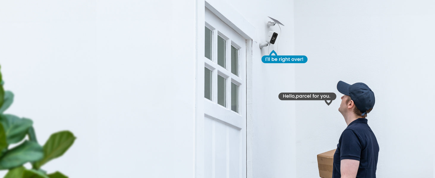 ieGeek 2K Solar Wireless Outdoor Security Camera with Color Night Vision