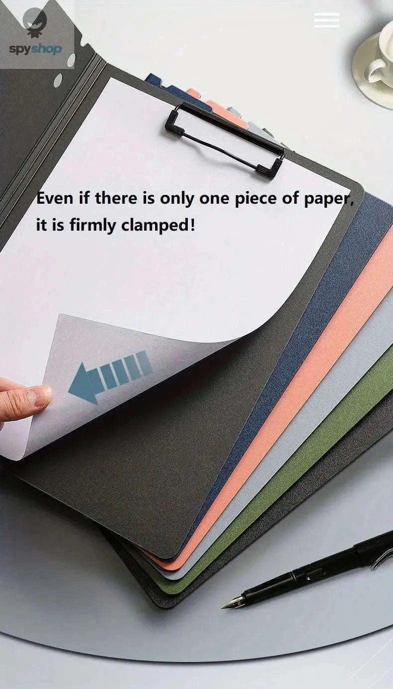 A4 File Folder Clipboard Organizer for Neat Document Control-WHITE