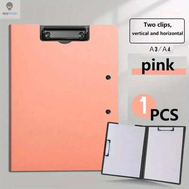 A4 File Folder Clipboard Organizer-WHITE