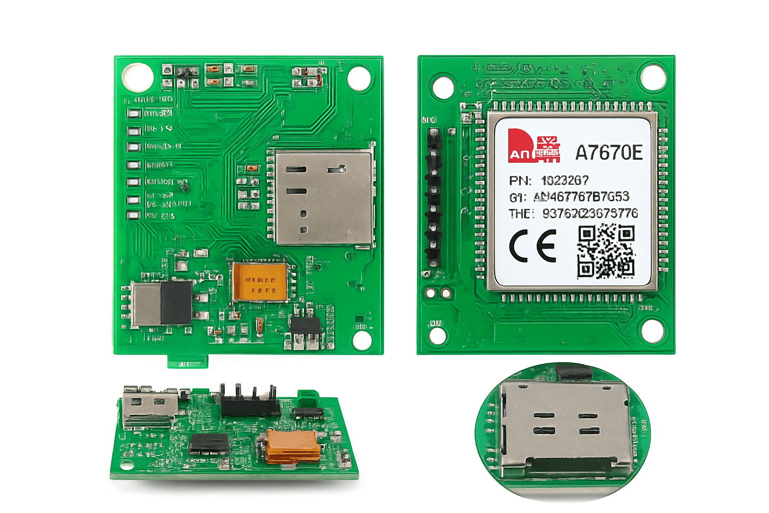 A7670E LTE Cat 1 4G Module Breakout Kit with Nano SIM Slot-LTE version 2