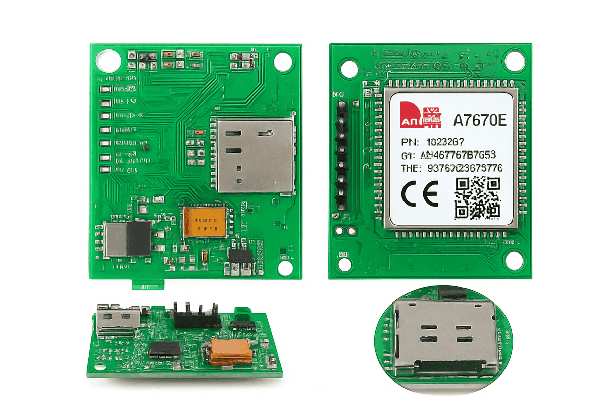 A7670E LTE Cat 1 4G Module Breakout Kit with Nano SIM Slot-LTE version 2