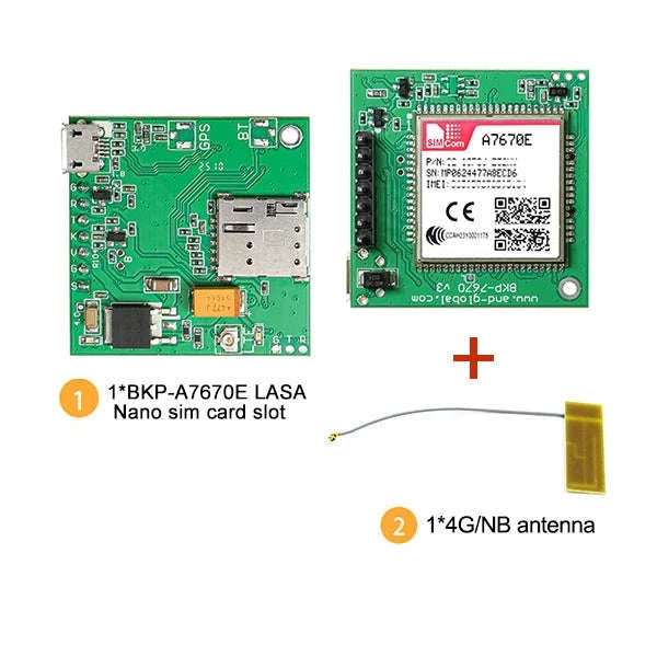 A7670E LTE Cat 1 4G Module Breakout Kit with Nano SIM Slot-LTE version 2