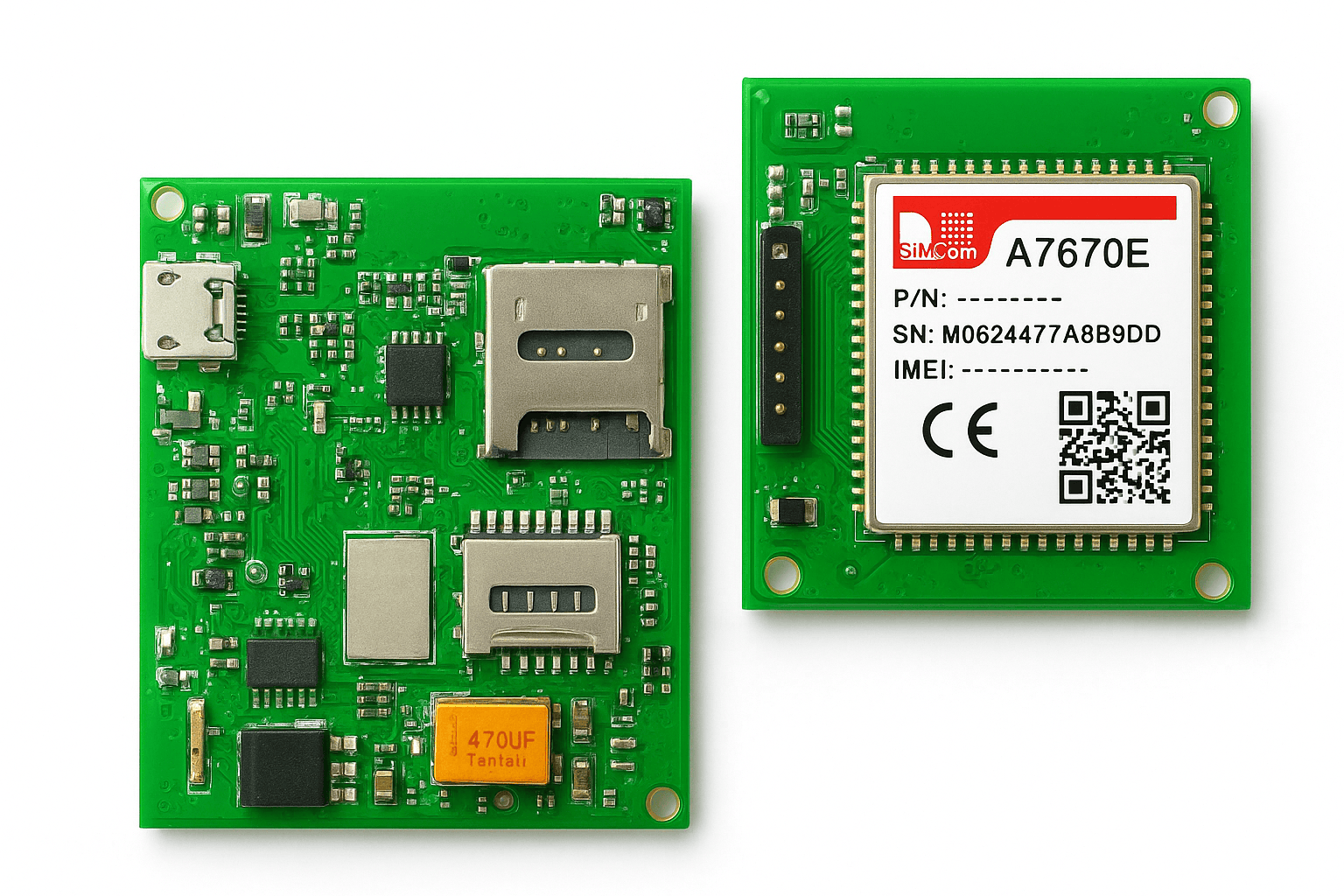 A7670E LTE Cat 1 Multi-Band 4G GSM GPRS Module-LTE version