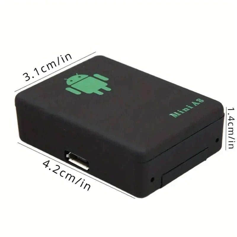 A8 Mini GPS Tracker for Car, Keys & Wallet – Real-Time Tracking Device-Black