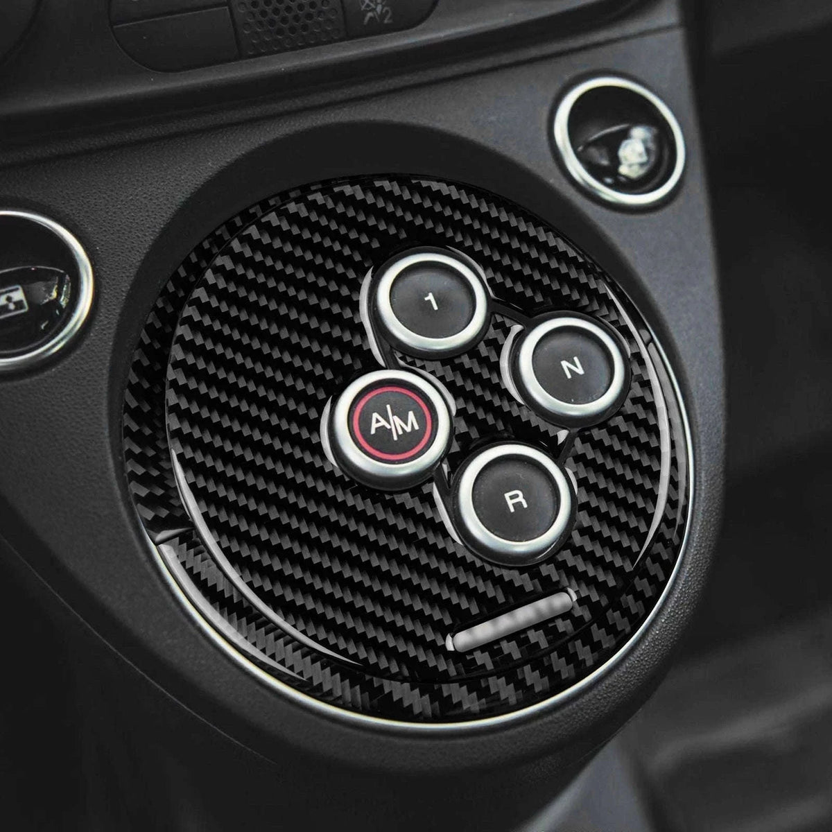 Abarth 595/695 Carbon Fiber Automatic Gear Shift Frame Trim-Black Carbon Fiber / Germany
