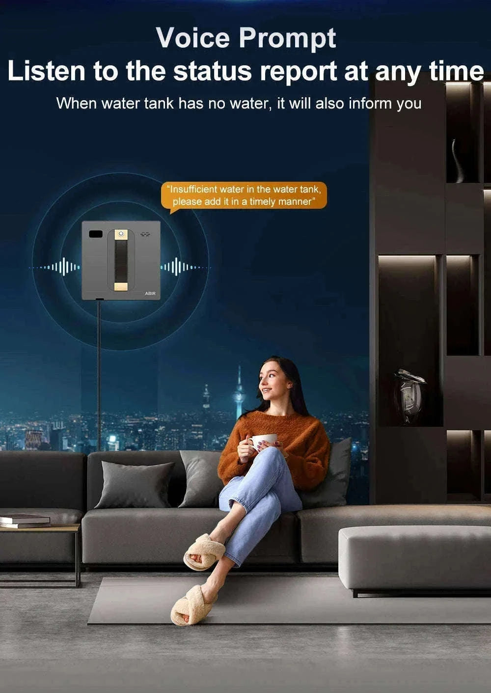 ABIR WD8 Robot Window Cleaner with Dual Spray-spain / Yes