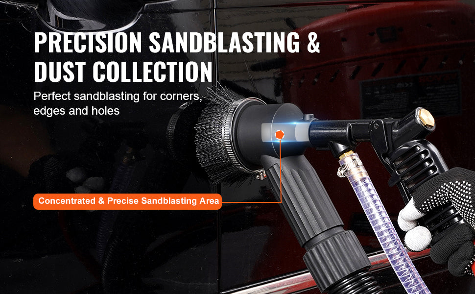 28 Gallon Dustless Vacuum Sand Blaster with 1200W System