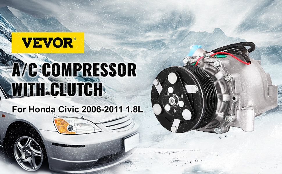Kompresor klimatizace pro Honda Civic 2006–2011 1.8L s spojkou
