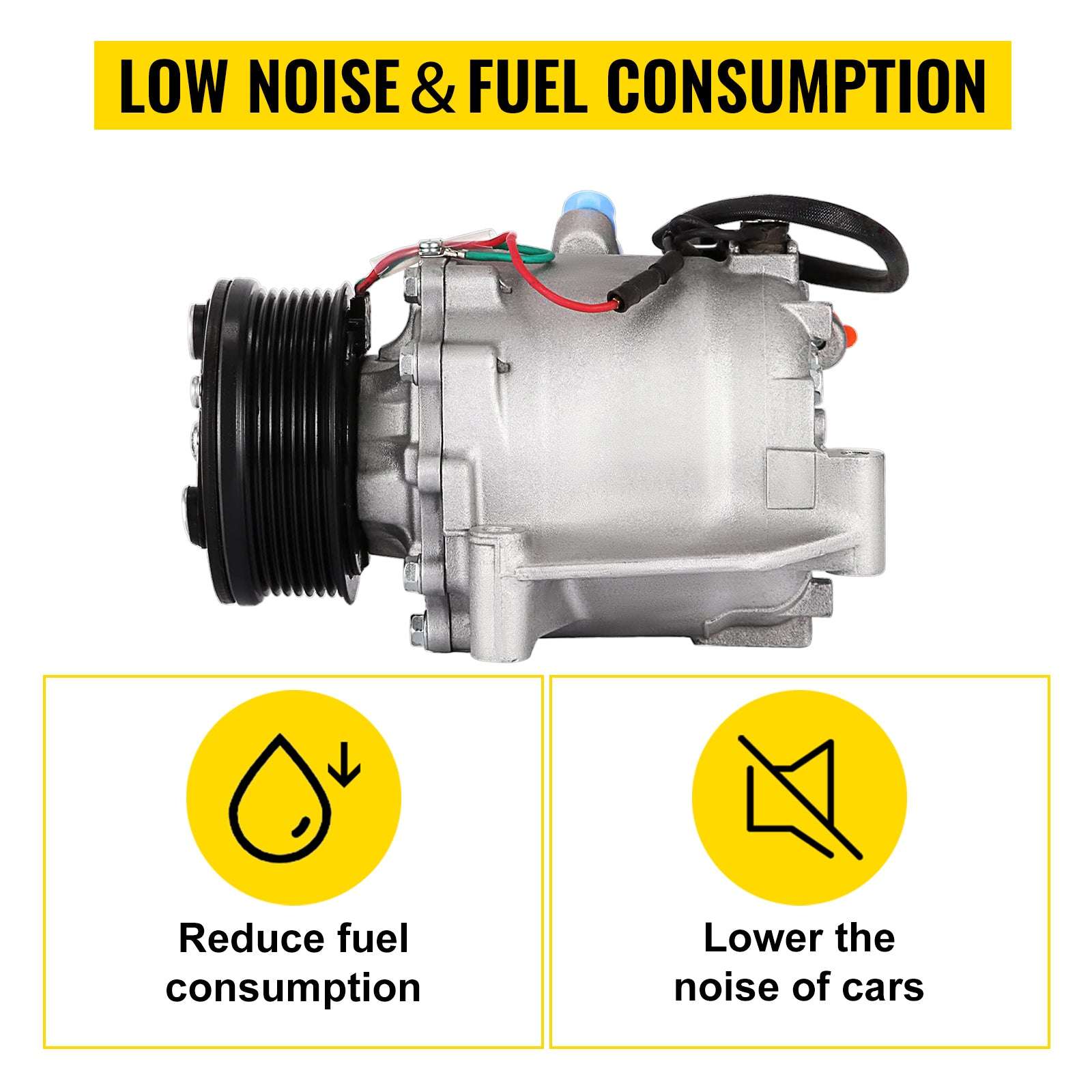 AC Compressor for Honda Civic 2006–2011 1.8L with Clutch-United States