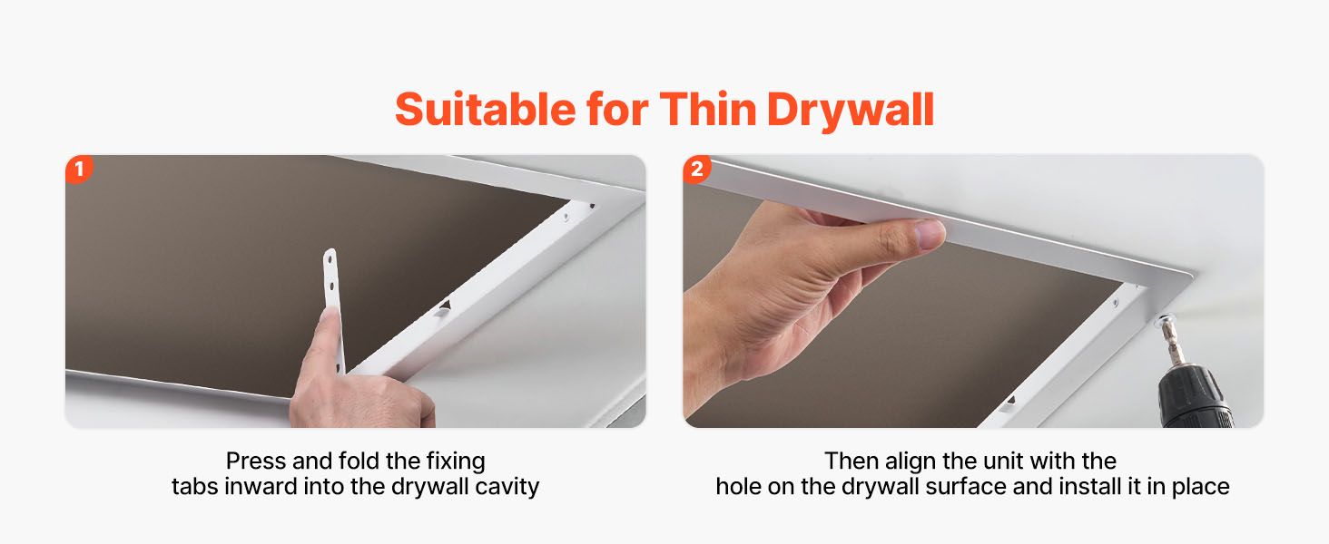24.4 x 24.4 in Drywall Access Panel with Key Lock Steel Door