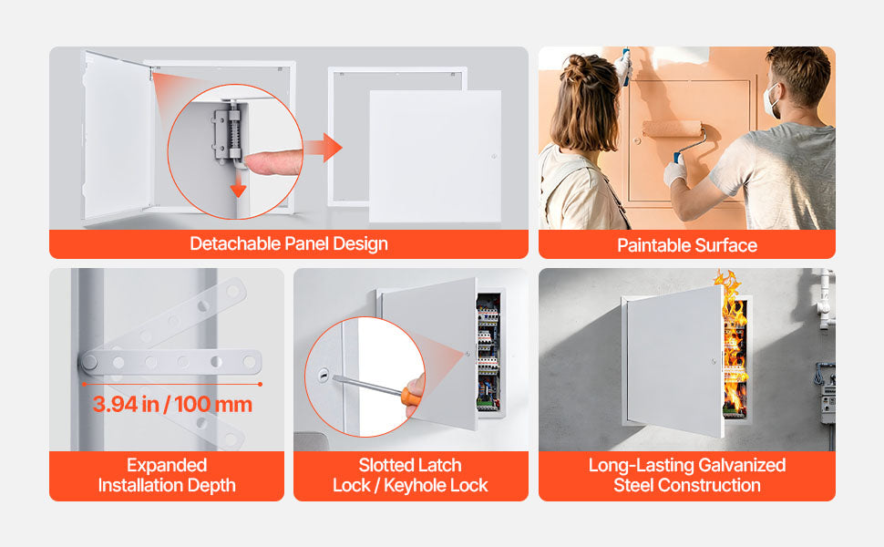 16 Inch White Access Panel for Drywall Wall and Ceiling Service Door