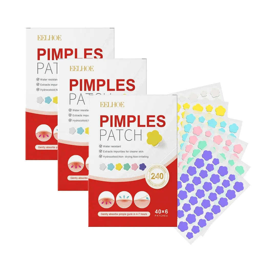 Acne Patches in Heart, Star, Flower & Round Shapes (240 pcs)-Star x 3 Box