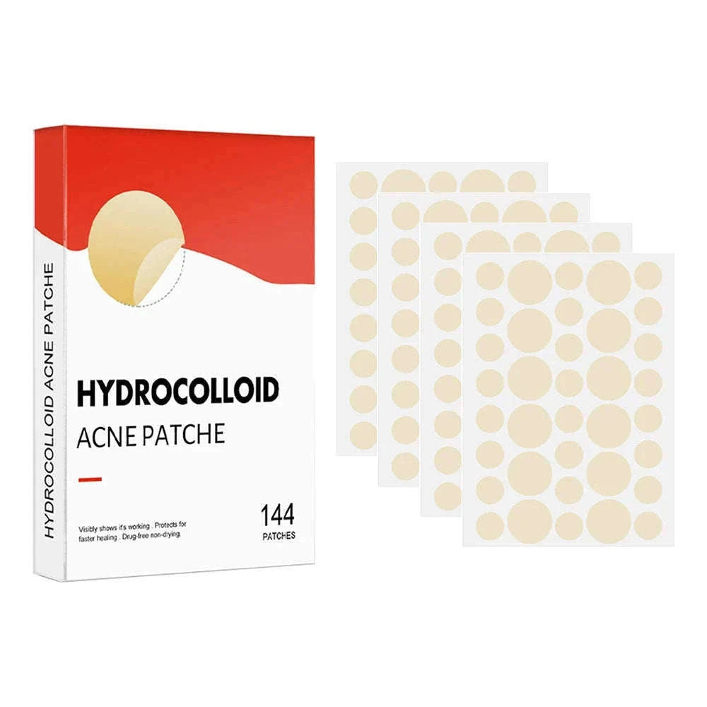 Acne Pimple Patch Set, 144 Hydrocolloid Patches-144pcs