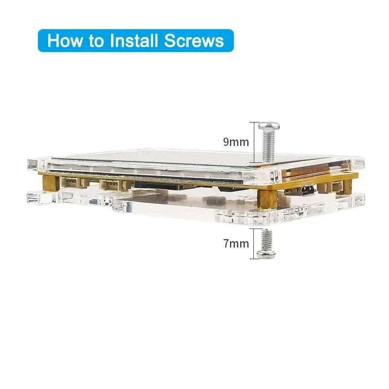 Acrylic Case for 2.8 Inch ESP32 Display with Touch Access-Acrylic Case / China Mainland
