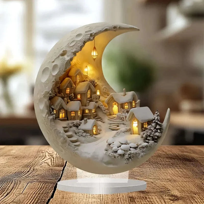 Acrylic Christmas Ornament Desktop Decoration-1 / 1pc