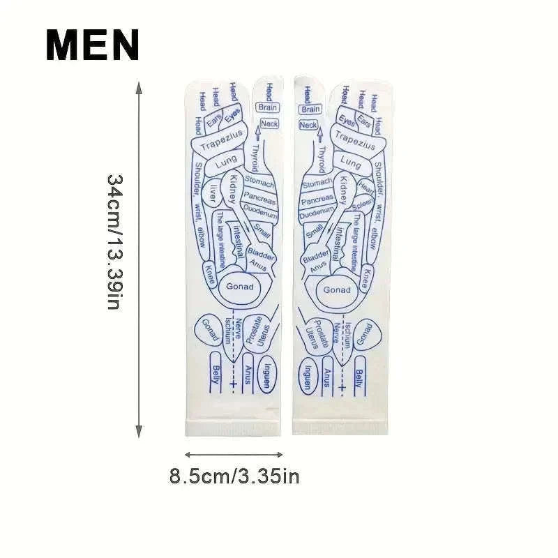 Acupressure Foot Massage Socks with Reflexology Zones-Women with tool A