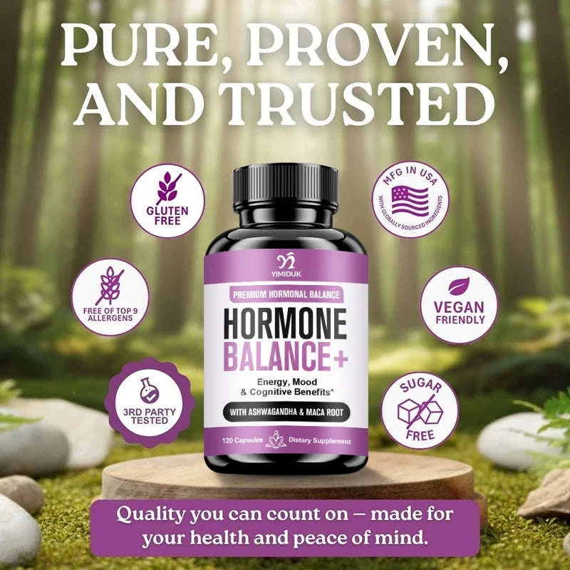 Adaptogen Herb Complex Hormone Balance Supplement with Vitamin B6-120pcs