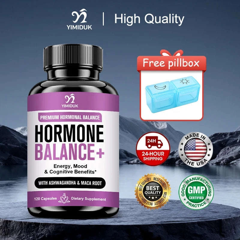 Adaptogen Herb Complex Hormone Balance Supplement with Vitamin B6-120pcs
