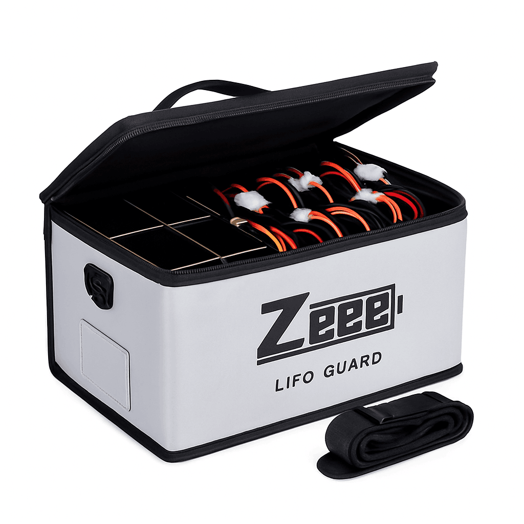 Adjustable 10-Cell LiPo Safety Bag Fireproof Battery Storage-10 Cells / United States