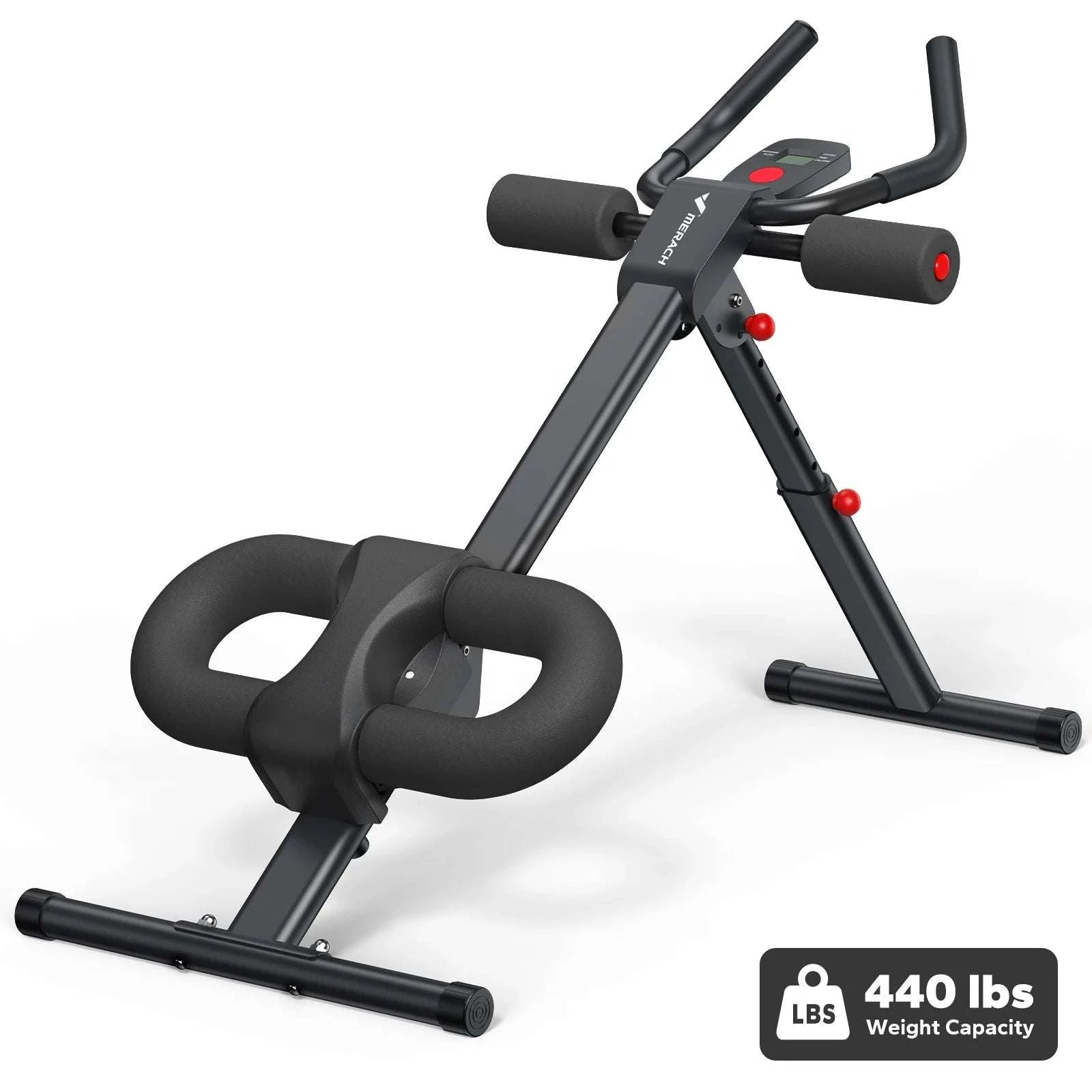 Adjustable Ab Trainer Machine Foldable Core Workout with LCD Monitor-2314B / United States