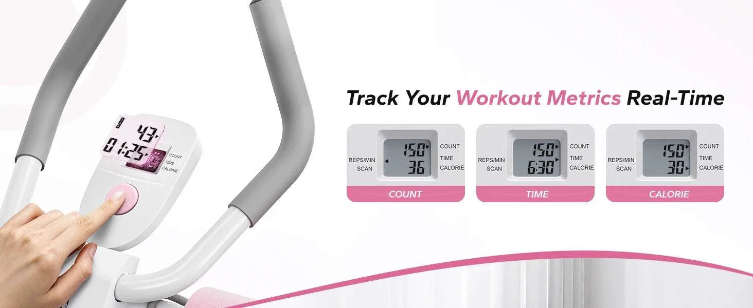 Adjustable Ab Trainer Machine Foldable Core Workout with LCD Monitor-2314B / United States
