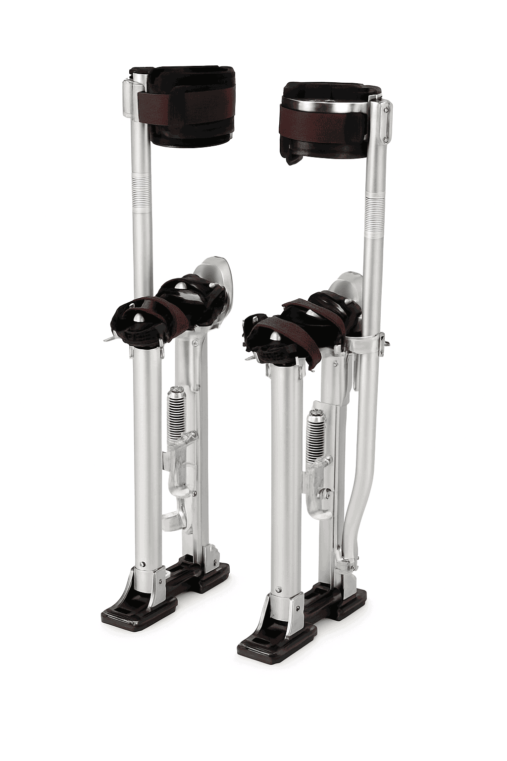 Adjustable Aluminum Drywall Stilts 18-30 in with Protective Knee Pads-18in / United States