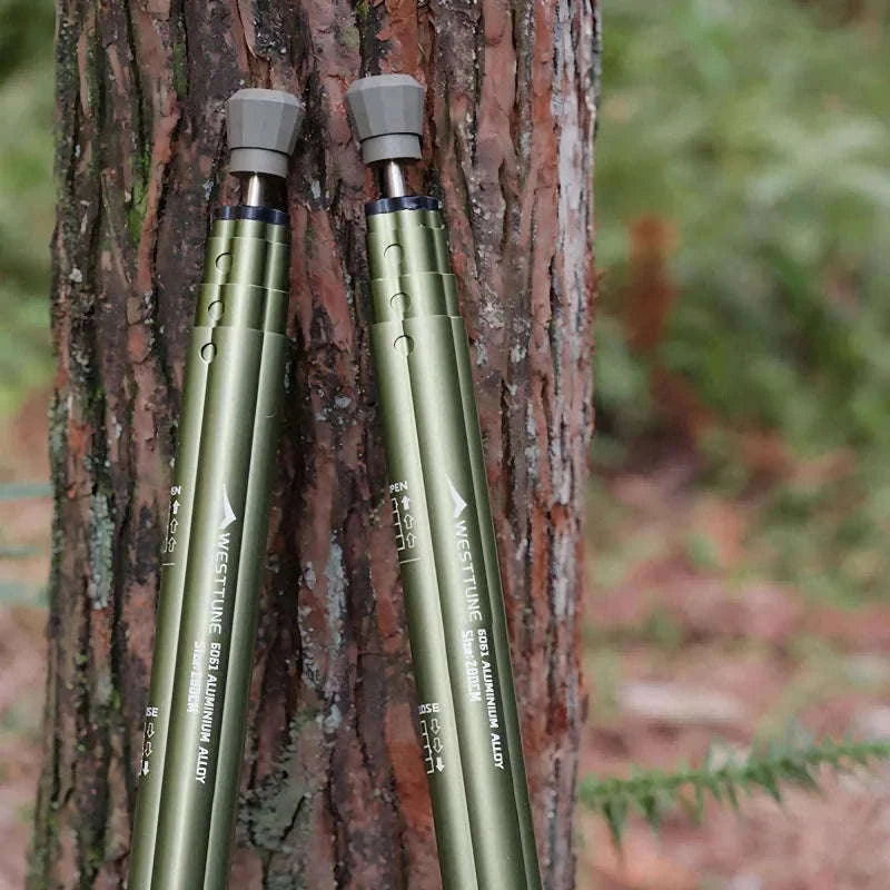Adjustable Aluminum Tent Pole for Camping, Beach Shelters-Black-1pc