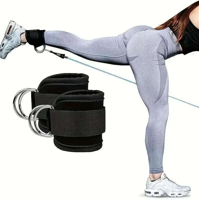 Adjustable Ankle Cuffs for Cable Machine Glute & Thigh Workouts-United States