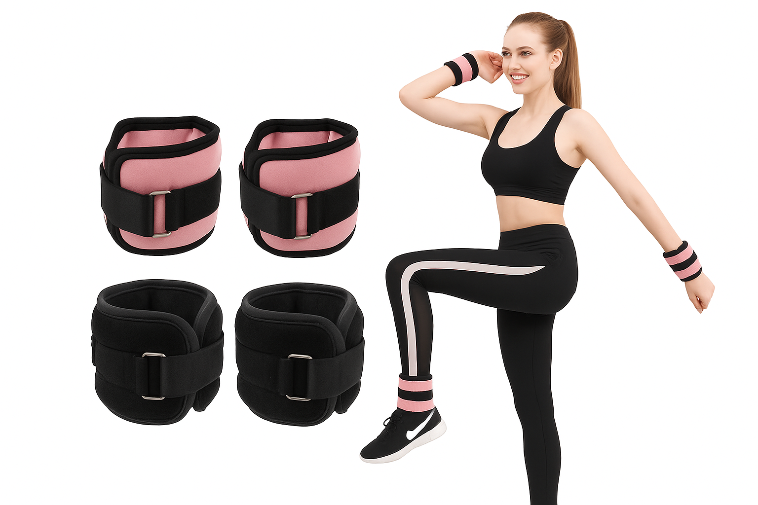 Adjustable Ankle & Wrist Weights for Strength Training