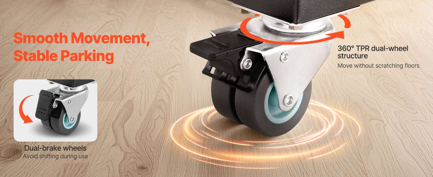 Adjustable Appliance Dolly Stand with Locking Wheels 1200 lbs Capacity-1200Lbs / france