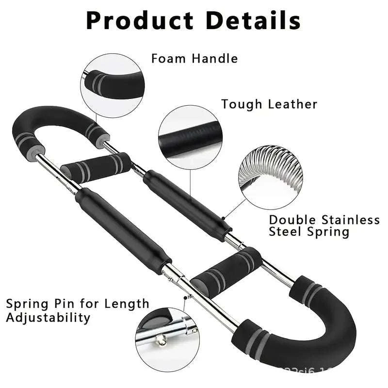 Adjustable Arm & Chest Exerciser with Spring Resistance Trainer-United States
