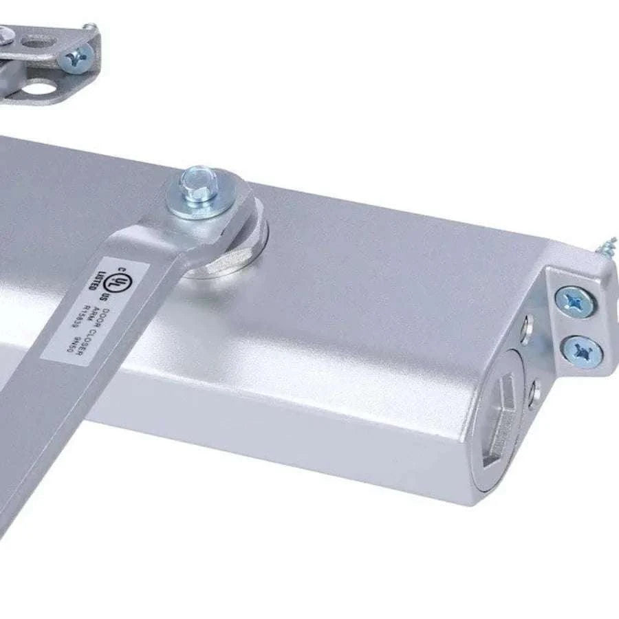 Adjustable Automatic Door Closer Size 4 Hydraulic Slam Preventer-United States / Silver