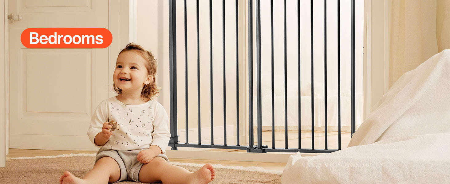 Adjustable Baby Gate for Child and Pet Safety-WHITE / france