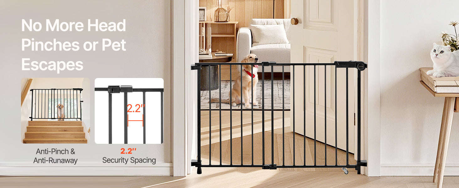 Adjustable Baby Gate for Child and Pet Safety-WHITE / france