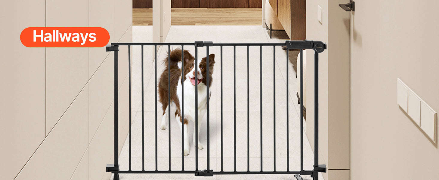 Adjustable Baby Gate for Child and Pet Safety-WHITE / france