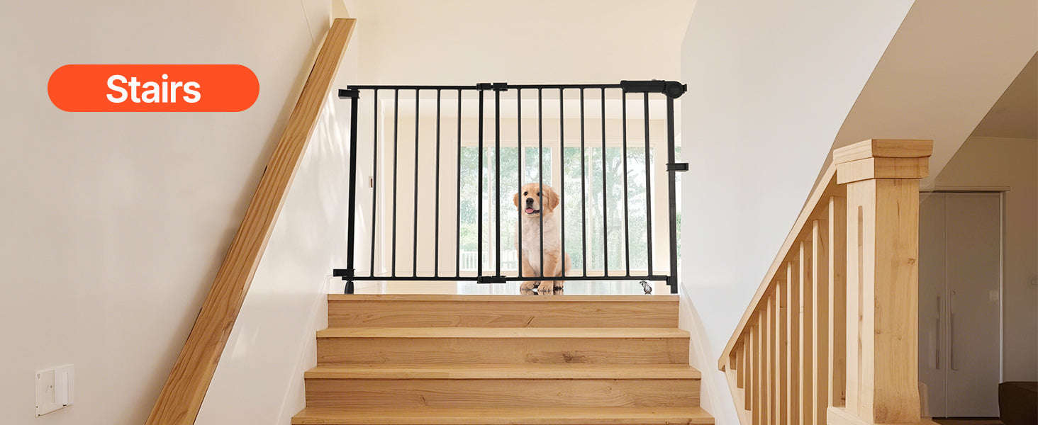 Adjustable Baby Gate for Child and Pet Safety-WHITE / france