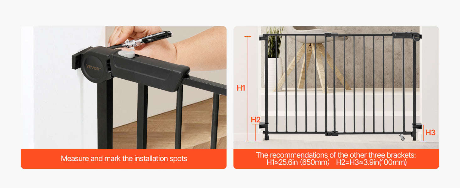 Adjustable Baby Gate for Child and Pet Safety-WHITE / france