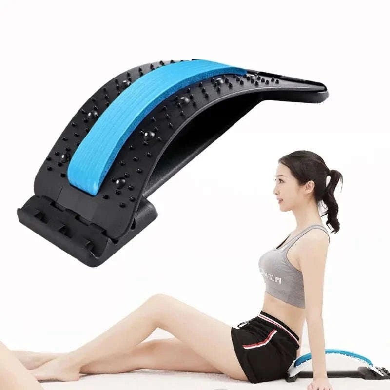 Adjustable Back Stretcher & Lumbar Support Massager-Default Title