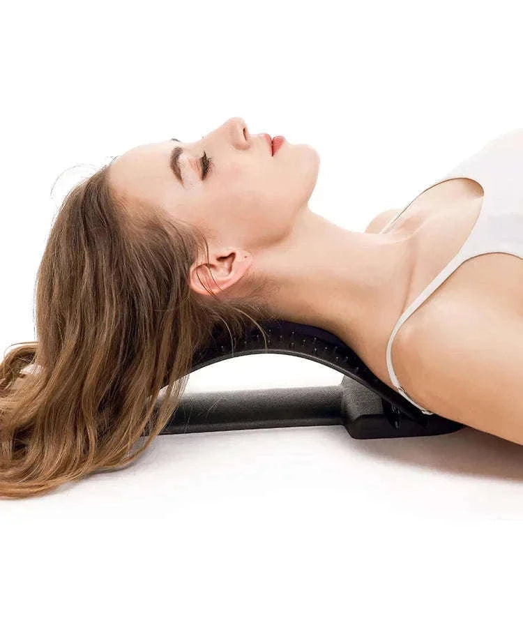 Adjustable Back Stretcher & Lumbar Support Massager-Default Title