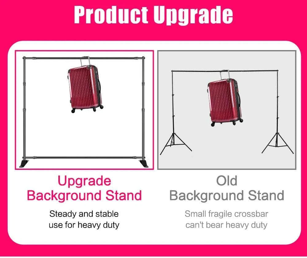 Adjustable Backdrop Stand 8x8FT / 10x8FT for Events & Photography-2400x2400 / United States